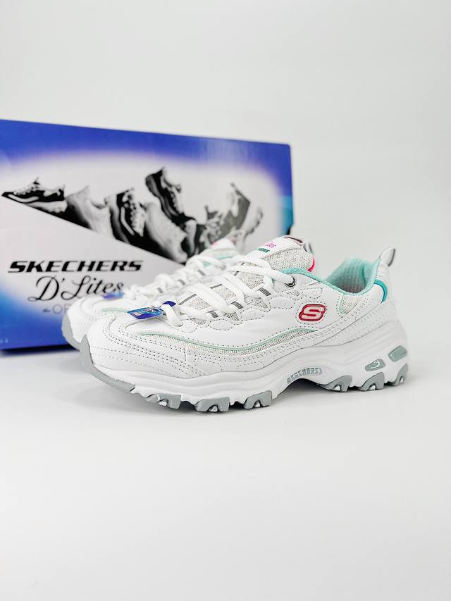 Skechers Dlt-A 斯凯奇 专柜同步 防撞鞋头设计 有效缓解正面撞击和挤压 保护足尖 鞋带孔的tpu片可以提供跑步时所需的支撑喝稳定性 鞋后跟边墙涂色