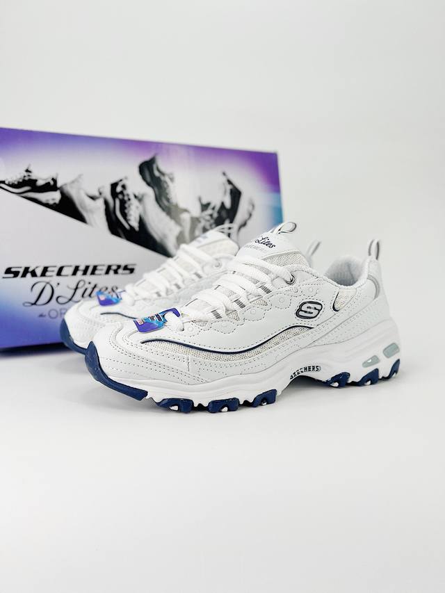 Skechers Dlt-A 斯凯奇 专柜同步 防撞鞋头设计 有效缓解正面撞击和挤压 保护足尖 鞋带孔的tpu片可以提供跑步时所需的支撑喝稳定性 鞋后跟边墙涂色