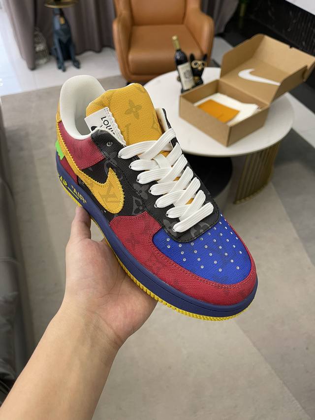 高版本情侣款lv联名 Nik Air Jorda 1 Low Aj1乔丹一代低帮经典复古文化休闲运动篮球鞋 拒绝公底 购置原厂同步原材料 都有细节还原98%原汁