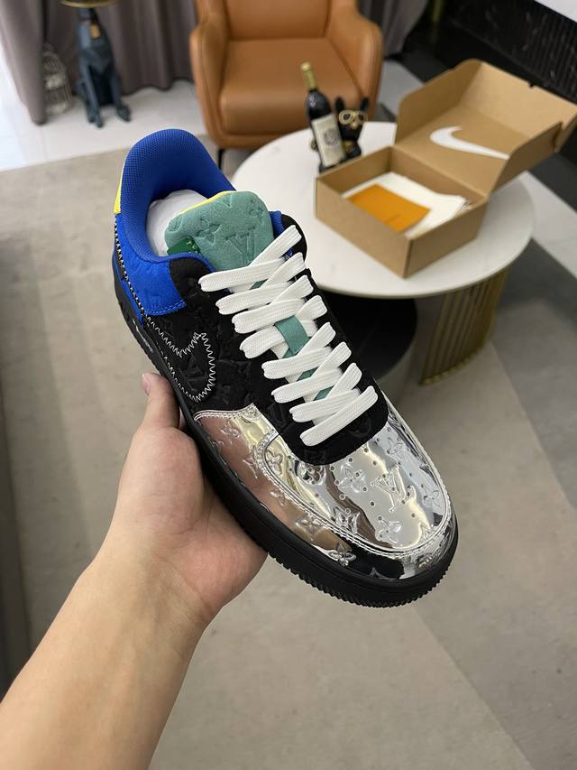 高版本情侣款lv联名 Nik Air Jorda 1 Low Aj1乔丹一代低帮经典复古文化休闲运动篮球鞋 拒绝公底 购置原厂同步原材料 都有细节还原98%原汁