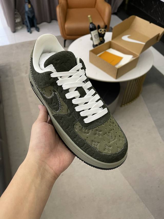 高版本情侣款lv联名 Nik Air Jorda 1 Low Aj1乔丹一代低帮经典复古文化休闲运动篮球鞋 拒绝公底 购置原厂同步原材料 都有细节还原98%原汁