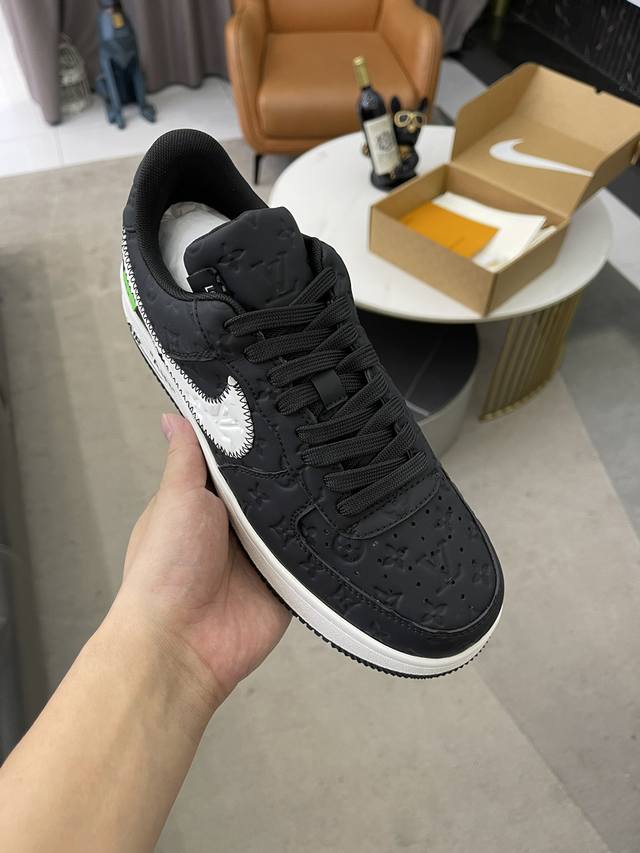 高版本情侣款lv联名 Nik Air Jorda 1 Low Aj1乔丹一代低帮经典复古文化休闲运动篮球鞋 拒绝公底 购置原厂同步原材料 都有细节还原98%原汁