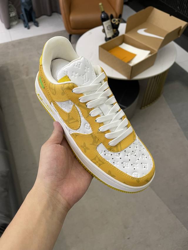 高版本情侣款lv联名 Nik Air Jorda 1 Low Aj1乔丹一代低帮经典复古文化休闲运动篮球鞋 拒绝公底 购置原厂同步原材料 都有细节还原98%原汁