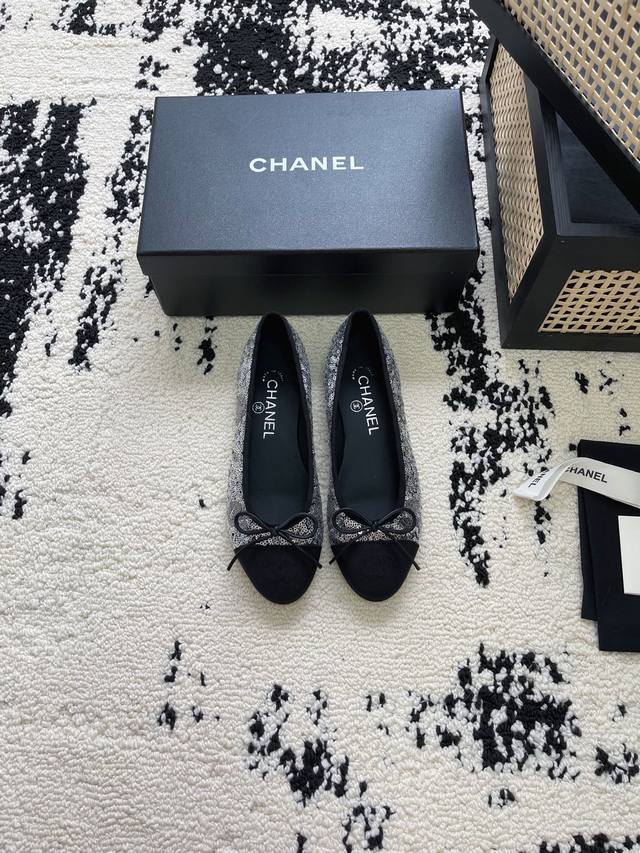 P电绣版面 其他 Chanel 新色芭蕾舞鞋 原版1:1复刻 经典中的经典 无论搭配裤装还是裙装都是完美 小圆头的设计很好的修饰脚型 小仙女们必备 跟高 Cm