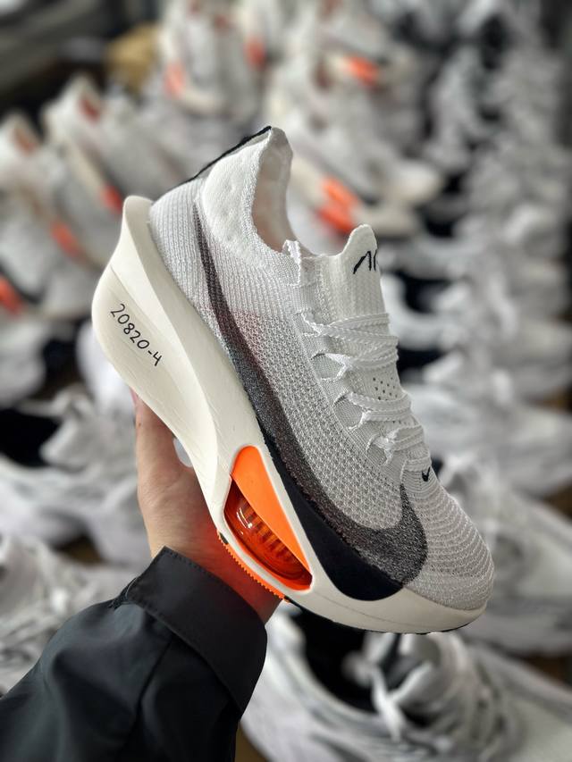 工厂线上实拍 X版纯原 Nk Zoom Vaporfly Next 3% Prototype 白橙黑 编织飞线马拉松三代超级休运动跑鞋 保留了nk System