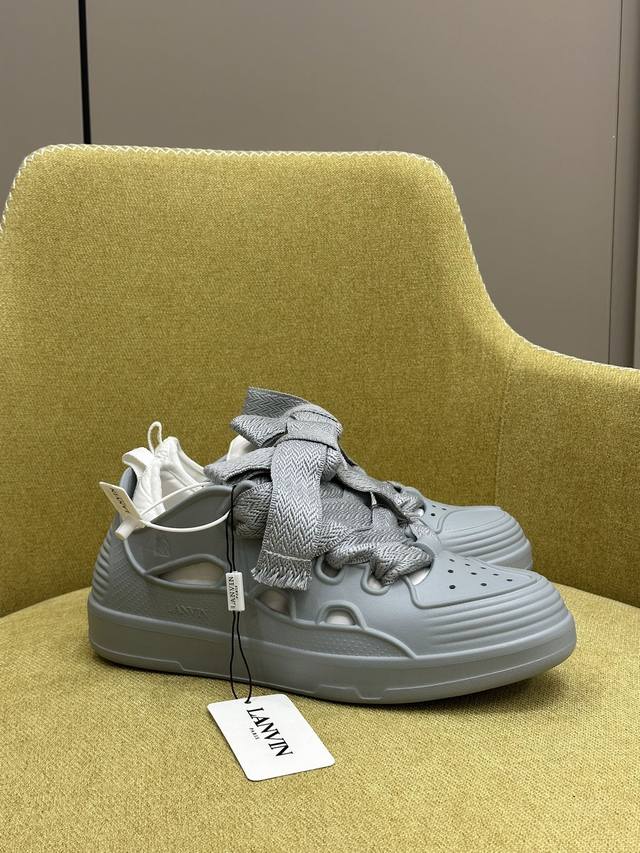 顶级品质 Lanvin Ss24经典情侣面包鞋 可拆卸 一鞋两穿 颜色随意搭配 顶级版本 浪凡curb 新配色材质羊皮 情侣码35-45