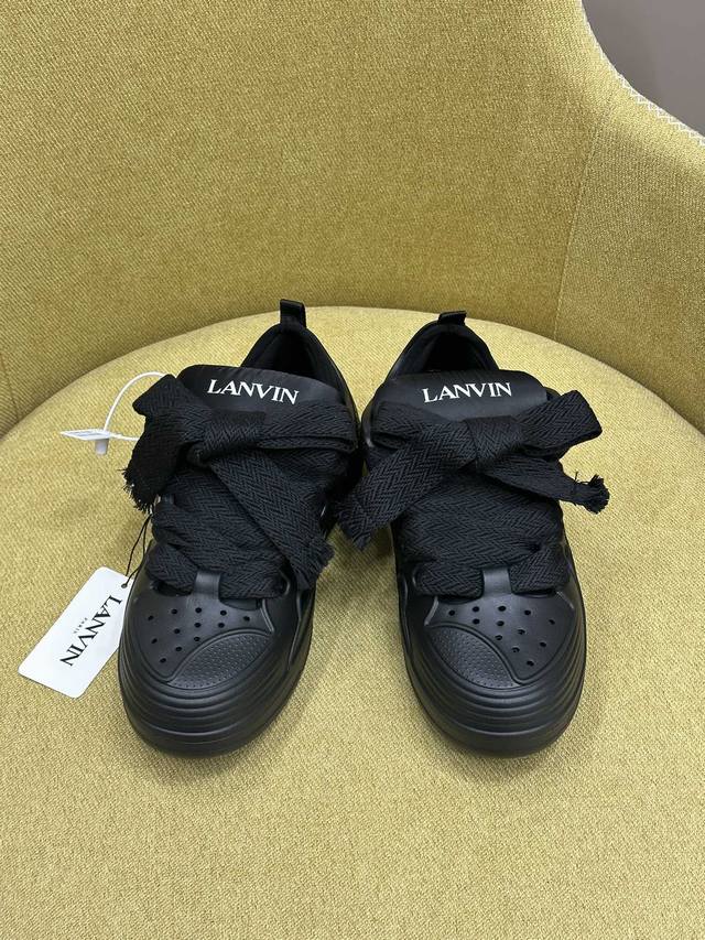 顶级品质 Lanvin Ss24经典情侣面包鞋 可拆卸 一鞋两穿 颜色随意搭配 顶级版本 浪凡curb 新配色材质羊皮 情侣码35-45