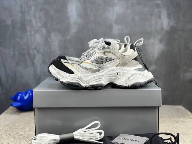 现货 独家版本 Balenciaca巴黎世家 Cargo 网布 圆头系带低帮 生活休闲鞋 尺码：35.36.37.38.39.40.41.42.43.44.45