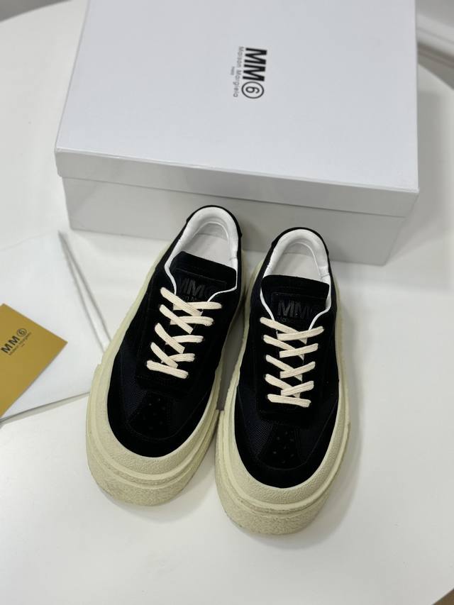 高定品质！Maison Margiela Mm6新款厚底拖鞋！ 鞋面牛皮 羊皮内里 橡胶大底 Size:35-39