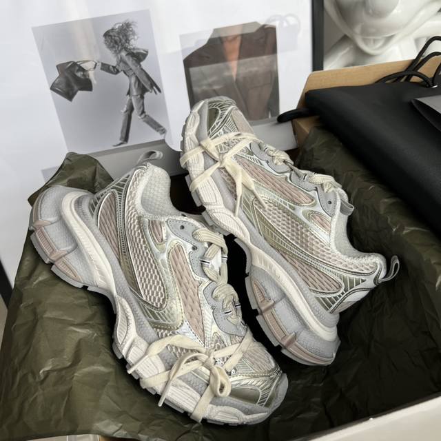 情侣款：顶级版本：女 男 Balenciaga巴黎世家 九代23Ss最新爆款3Xl Sneaker系列 情侣款 休闲 老爹鞋 运动鞋 原版购入开发 做货 Bal