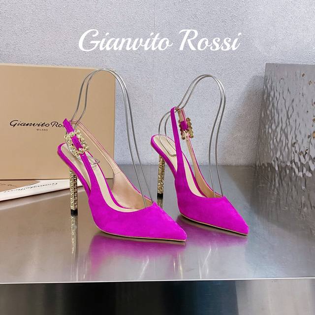 厂批 吉安维托 罗西 Gianvito Rossi Eiko Stiletto，轻松移动。这款 Gianvito Rossi 小高跟绑带凉靴 秉承了其传统意大利