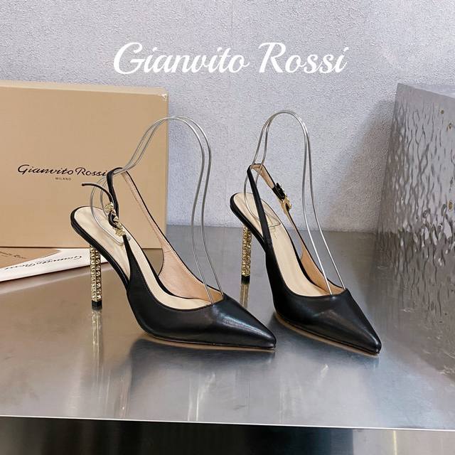 厂批 吉安维托 罗西 Gianvito Rossi Eiko Stiletto，轻松移动。这款 Gianvito Rossi 小高跟绑带凉靴 秉承了其传统意大利