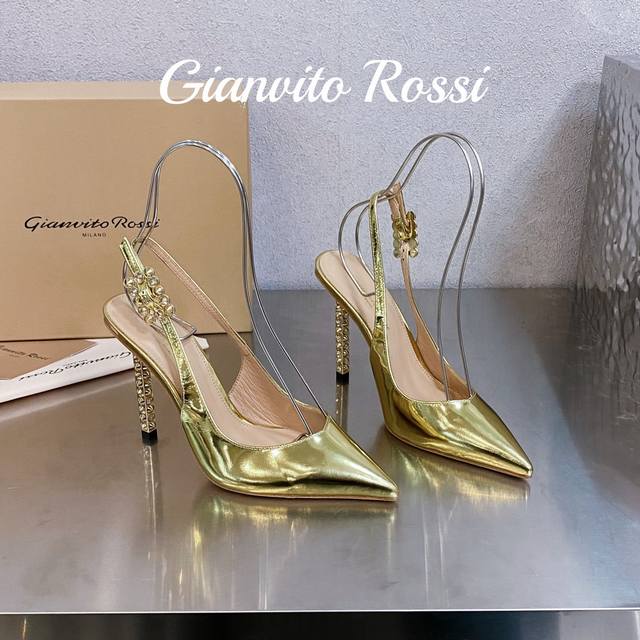 厂批 吉安维托 罗西 Gianvito Rossi Eiko Stiletto，轻松移动。这款 Gianvito Rossi 小高跟绑带凉靴 秉承了其传统意大利