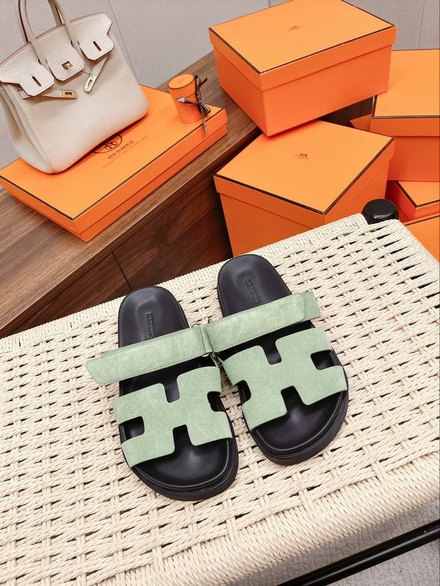 Hermes 全新 Hermes 爱马仕 永恒不变的 H拖 现货发售 大底：进口意大利原版底 Size：35-39 40订做不退换