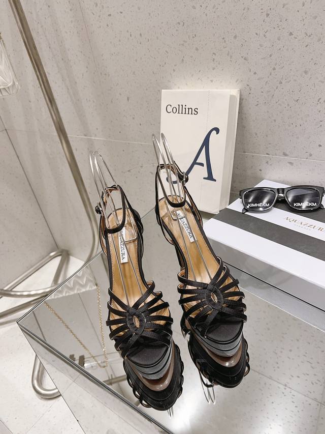 鱼嘴蛇纹水台 Aquazzura Zp 原版开模 原版扣开模 附带原版定制蛇纹羊皮 大底金色标志性菠萝微标赋予单品丰富的品牌内涵与奢华的外观单品真皮大底羊皮鞋垫