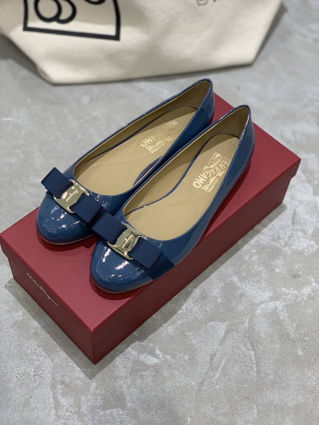 工厂价 Salvatore Ferraga*O 菲拉*慕经典款vara蝴蝶结圆头芭蕾舞单鞋 Vara真的是菲拉*慕家最经典最值得入手的一双鞋，可盐可甜！圆头、蝴