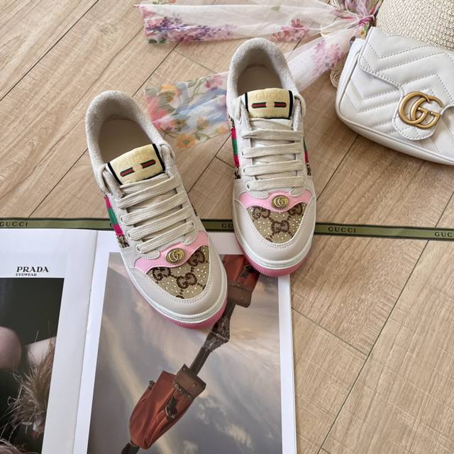 Gucci 古驰20234顶级专柜 代购系列 官网上新 全球同步 古驰顶级情侣脏脏鞋 情侣鞋 古驰情侣 Gucci鞋控 小红书热搜常客 情侣穿搭oot