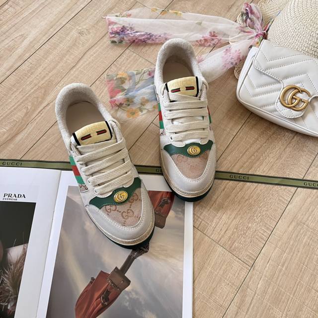 Gucci 古驰20234顶级专柜 代购系列 官网上新 全球同步 古驰顶级情侣脏脏鞋 情侣鞋 古驰情侣 Gucci鞋控 小红书热搜常客 情侣穿搭oot