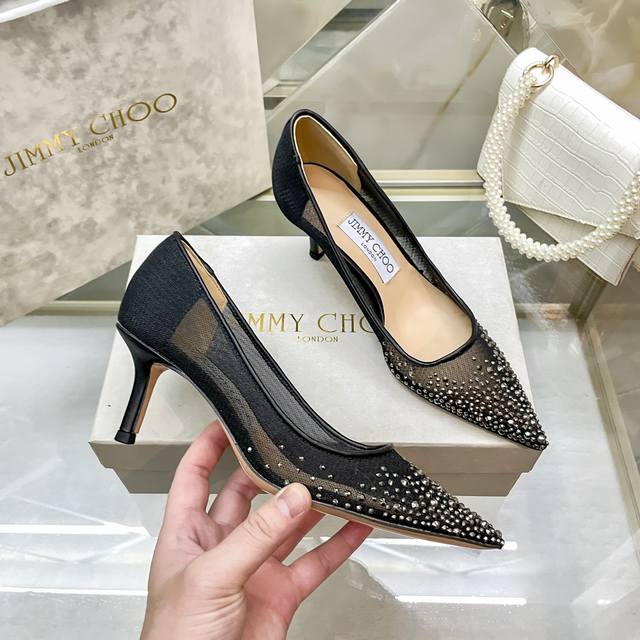 Jimmy Choo 2024顶级专柜 新款限定 官网上新 独家首发 Jc 24 初夏 网纱水钻高跟 性感高跟 婚鞋 Jc婚鞋 Jc仙女鞋 小红书新款