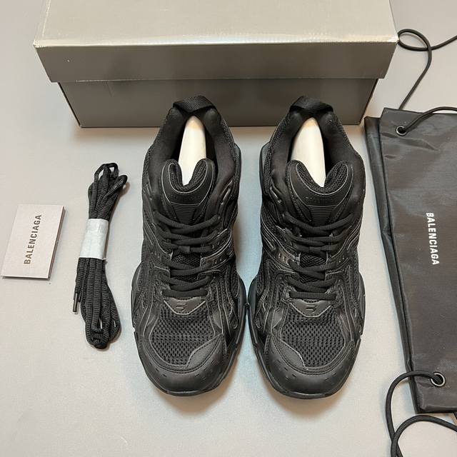 过年现货 纯原balenciaga 巴黎世家x-Pander 6.0复古弹簧鞋不含皮革网布和尼龙运动鞋，磨损效果悬浮鞋跟设计，40毫米足弓，背面尺码刺绣，正面运