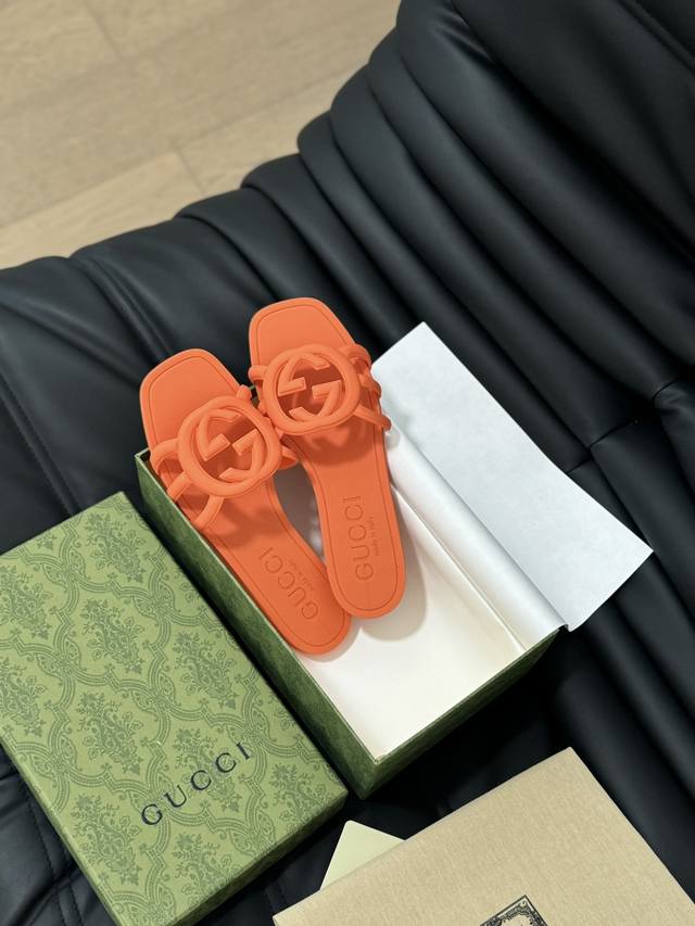 Gucci 2024最新款果冻拖鞋 高版本tpu材料 跑量价 Size: 35-41