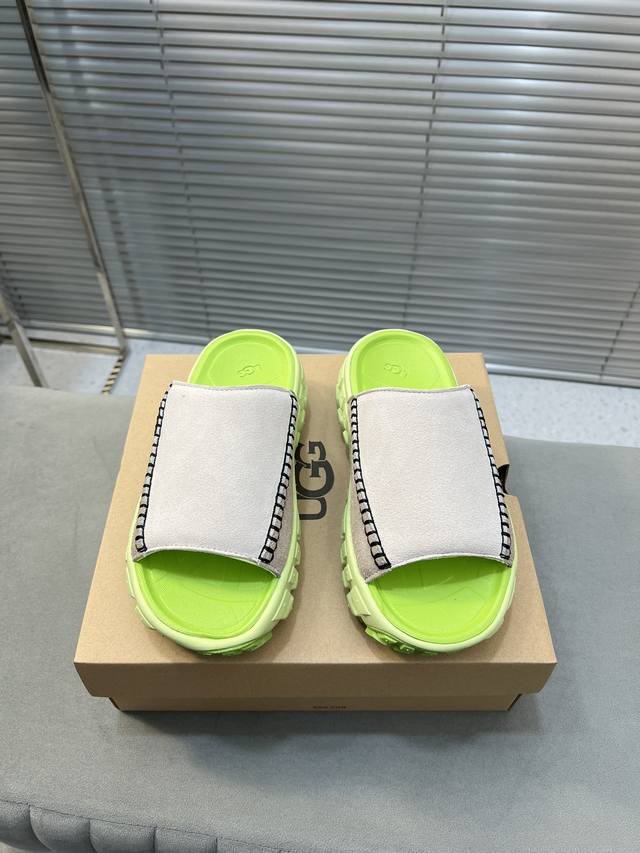 出厂 Ugg 新品轮胎底 2024 2024春夏新品 专柜最新爆款 轮胎底拖鞋单鞋运动休闲鞋系列 原版购入开发 做货 上脚超可爱，塔斯曼the Venture