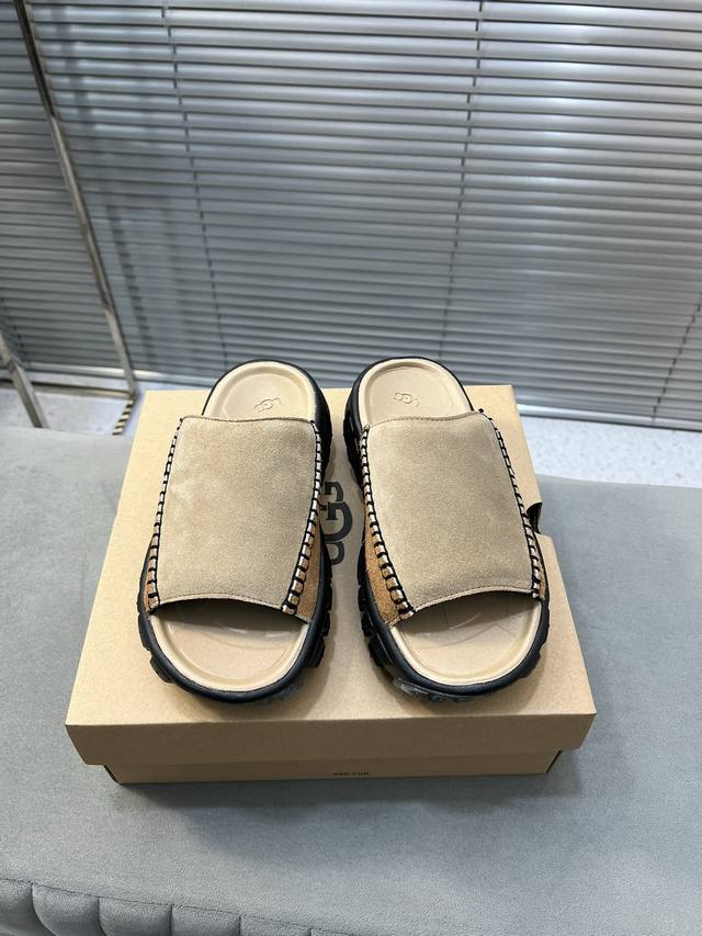 出厂 Ugg 新品轮胎底 2024 2024春夏新品 专柜最新爆款 轮胎底拖鞋单鞋运动休闲鞋系列 原版购入开发 做货 上脚超可爱，塔斯曼the Venture