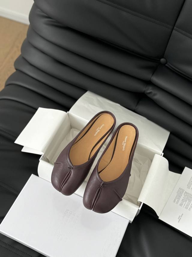 P半拖 单鞋 高定品质！Maison Margiela Mm6分趾鞋 Tabi 意产植鞣羊皮！ 欢迎对比 真正的原版大底！ Size:35-40