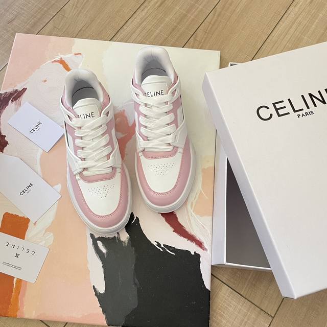 橙子出厂价 Celine 赛琳 最新爆款 凯旋门厚底休闲鞋 情侣款小白鞋板鞋 码数：35-40 备注：粉色只做女码