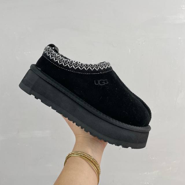 出厂： Ugg 秋冬新款塔斯曼 民族风厚底雪地靴 底厚：4Cm 码数：35-40