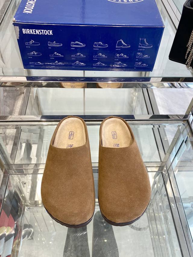 birkenstock 勃肯 24Ss新款 情侣款包头半拖鞋 人体工程学设计 软木乳胶鞋床 轻便舒适 脚感满分 脚蹬上就能走 穿脱超方便 码数：35-45