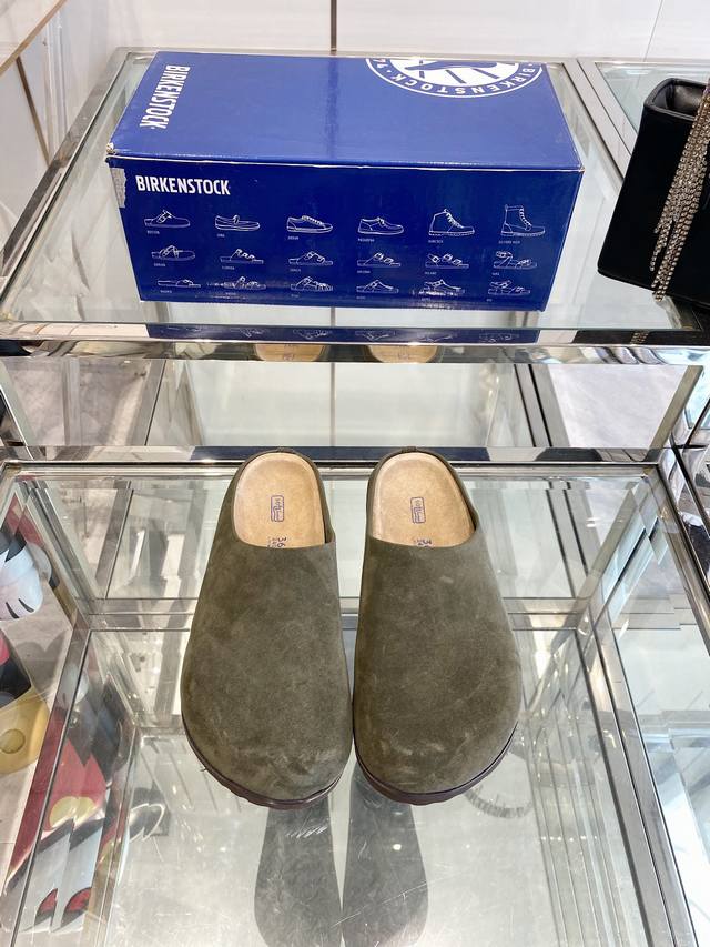 birkenstock 勃肯 24Ss新款 情侣款包头半拖鞋 人体工程学设计 软木乳胶鞋床 轻便舒适 脚感满分 脚蹬上就能走 穿脱超方便 码数：35-45