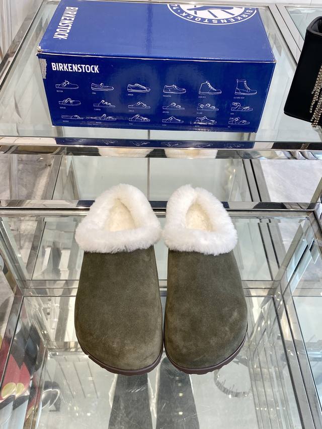 birkenstock 勃肯24Ss 新款毛毛拖鞋 自带优雅气质 轻松拿捏绅雅格调 进口皮毛一体鞋面 原版开模大底 澳大利亚进口羊毛里 码数：35-40 40订