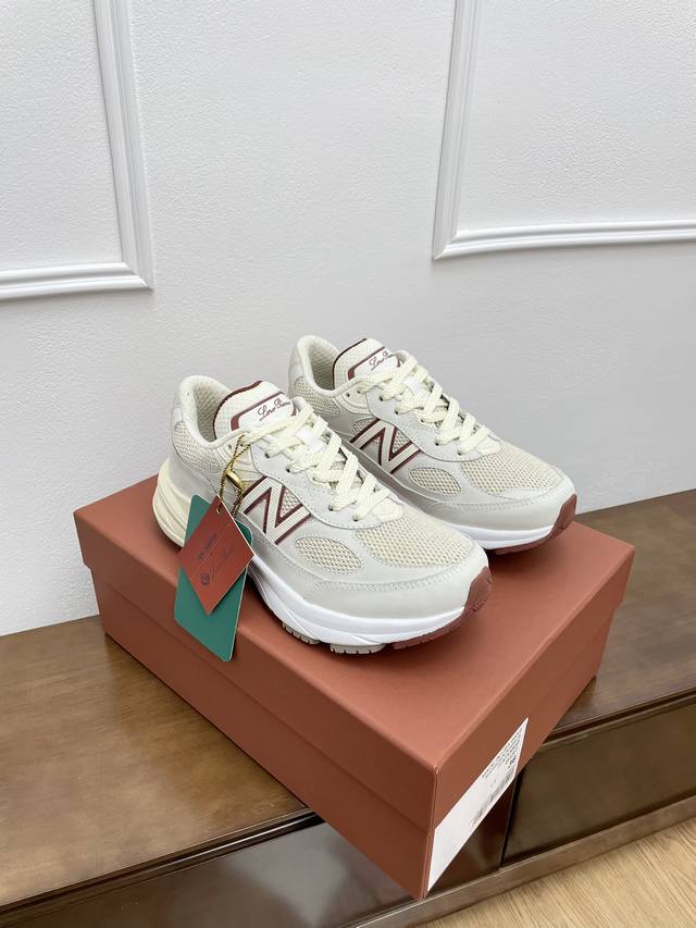 男10顶级版本loro Piana New Balance合作款款 Lp正式推出限量new Balance合款 990V6情侣款休闲运动鞋 力与美相得益彰优质皮