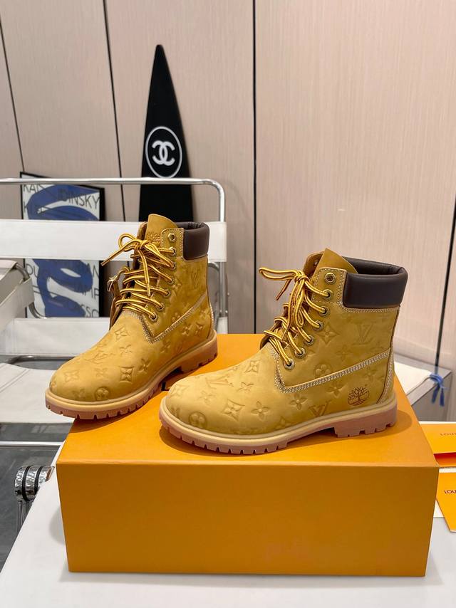 男款+20 情侣款震撼登场！路易威登 X 添柏岚联名真皮大黄靴 .Louis Vuitton X Timberland联名 Via Instagram Lv 2