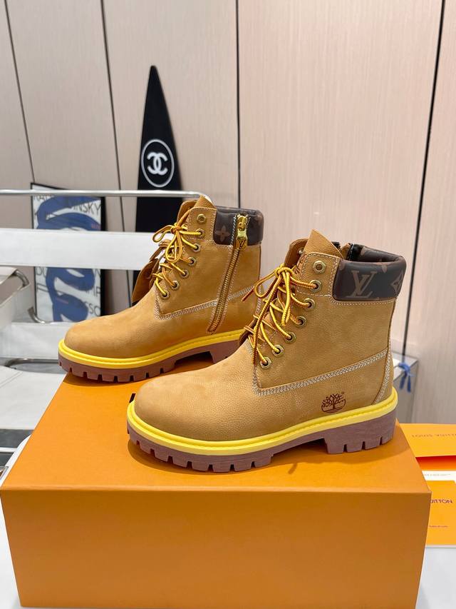 男款+20 情侣款震撼登场！路易威登 X 添柏岚联名真皮大黄靴 .Louis Vuitton X Timberland联名 Via Instagram Lv 2