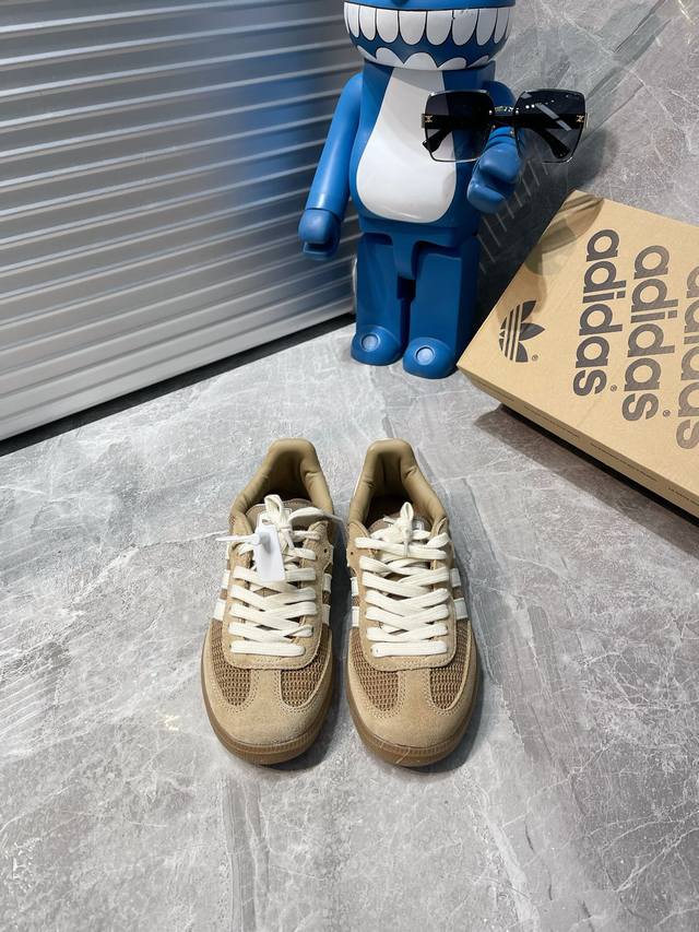 出厂 Adidas Originals Samba Og 桑巴舞系列绅士德训足球风百搭低帮休闲运动板鞋 货号:Ig1380 尺码：36-45 半