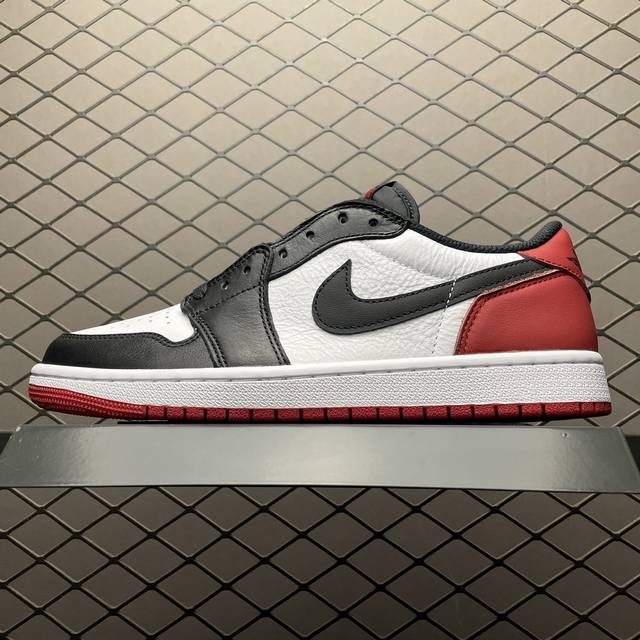 yy顶级aj1 Yy鞋贸专属实拍 S版纯原版本 Air Jordan 1 Retro Low Aj1乔1 低帮 黑脚趾 Cz0 -106 国内一线头部知名大厂出