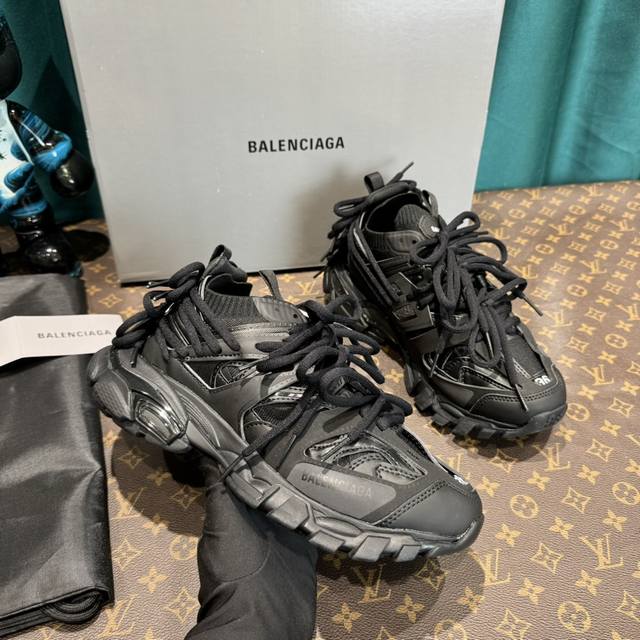 顶级版本 巴黎世家3.0 三代户外概念鞋 Balenciaga Sneaker Tess S.Gomma Maille White Orange 纯原版本 原装