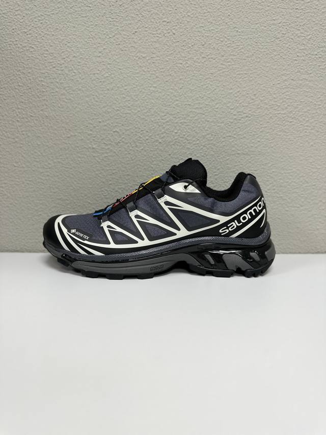 顶级版本 Salomon萨洛蒙 Xt-6 Gore-Tex 低帮 黑灰银 Size：36 36.5 37.5 38 38.5 39 40 40.5 41 42