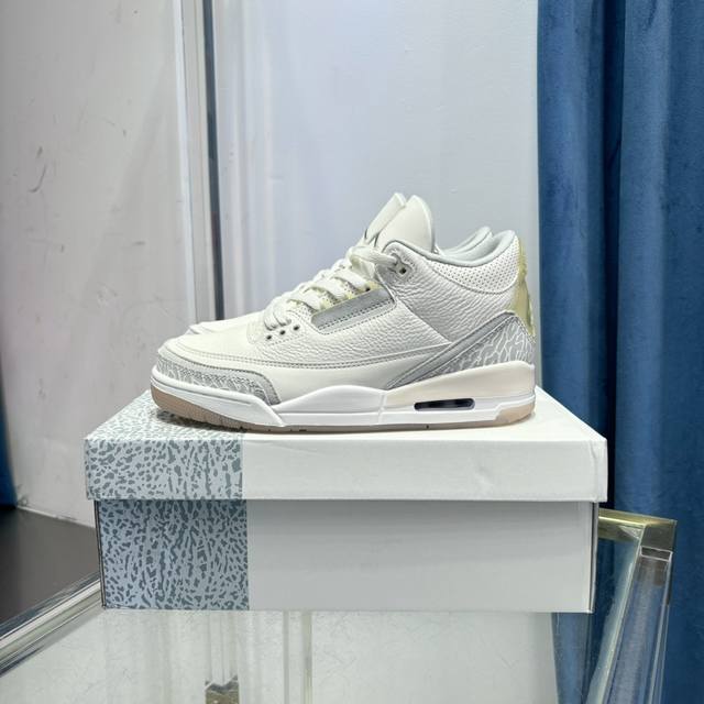 顶级版本 东莞顶级货源 Air Jordan 3 Retro＂Dark Lris ＂复古篮球鞋 白蓝色，货号：Ct8532-401，Size:36 47.5原厂