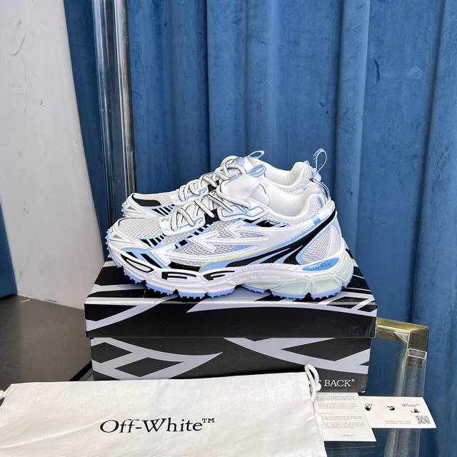 莞产顶级版本off-White C O Virgil Abloh 2024年ow最新款跑鞋 百分百原盒正确版 原楦原纸板数据开发 4层分离大底 鞋面采用3D立体