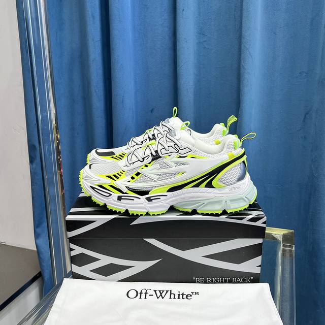 莞产顶级版本off-White C O Virgil Abloh 2024年ow最新款跑鞋 百分百原盒正确版 原楦原纸板数据开发 4层分离大底 鞋面采用3D立体