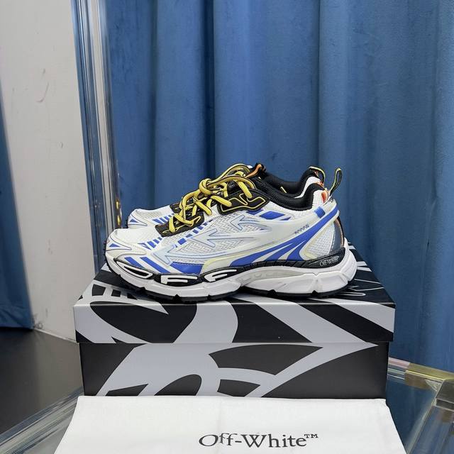 莞产顶级版本off-White C O Virgil Abloh 2024年ow最新款跑鞋 百分百原盒正确版 原楦原纸板数据开发 4层分离大底 鞋面采用3D立体