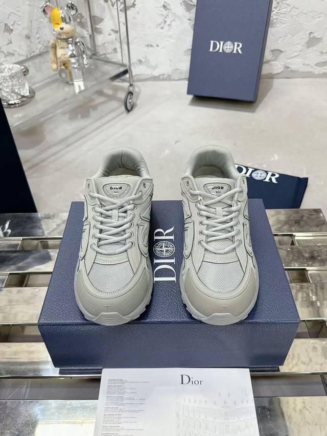 dior P: Size：女35-40男款39-44. 女41.男45.46订做 顶级版本！！！ Dior迪奥x石头岛stone Island 联名款b30系列