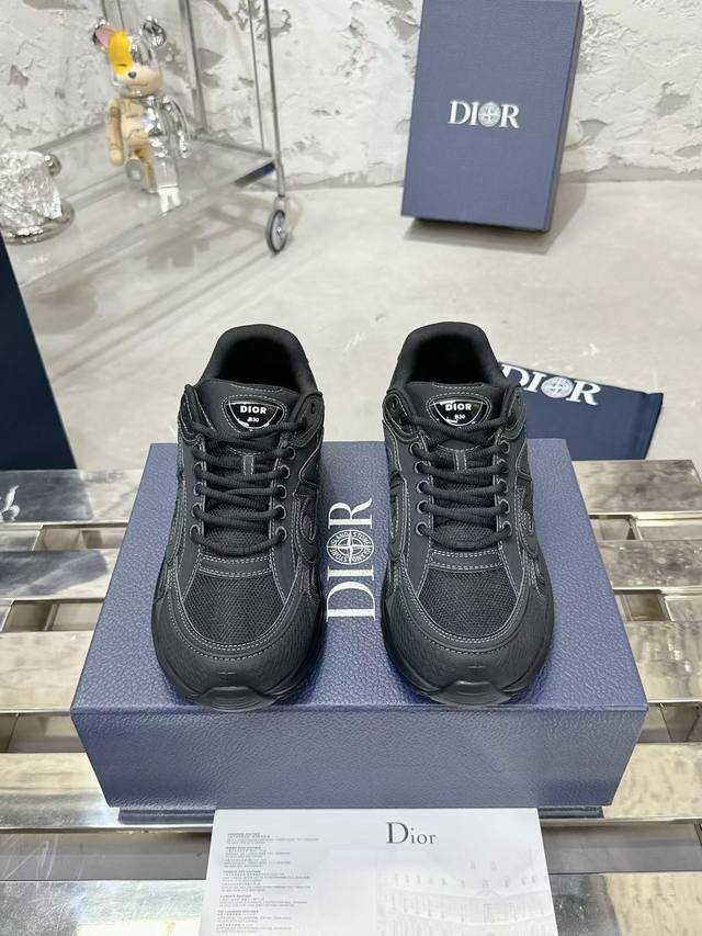 dior P: Size：女35-40男款39-44. 女41.男45.46订做 顶级版本！！！ Dior迪奥x石头岛stone Island 联名款b30系列