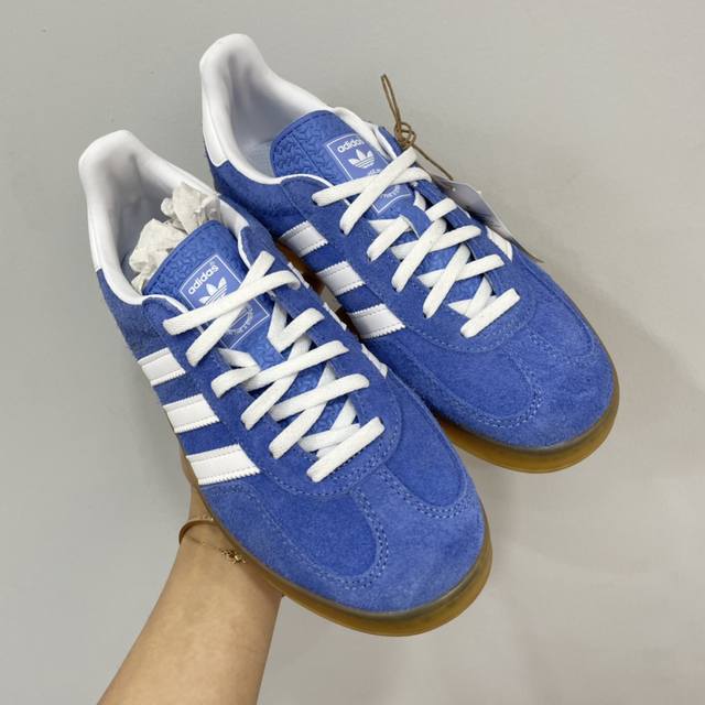 出厂 纯原 现货 专柜版 阿迪 阿迪达斯adidas Gazelle Indoor Trainers 羚羊内训系列低帮复古百搭休闲运动德训风板鞋 尺码：35.5