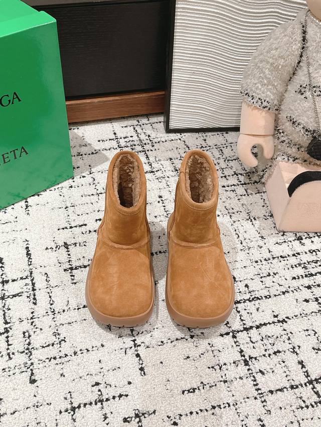 顶级品质 Bottega Veneta Ss24 New Arrival～ Bv 2024秋冬snap系列新款雪地靴新品 葆蝶家经典雪地靴～美拉德色系太百搭了～