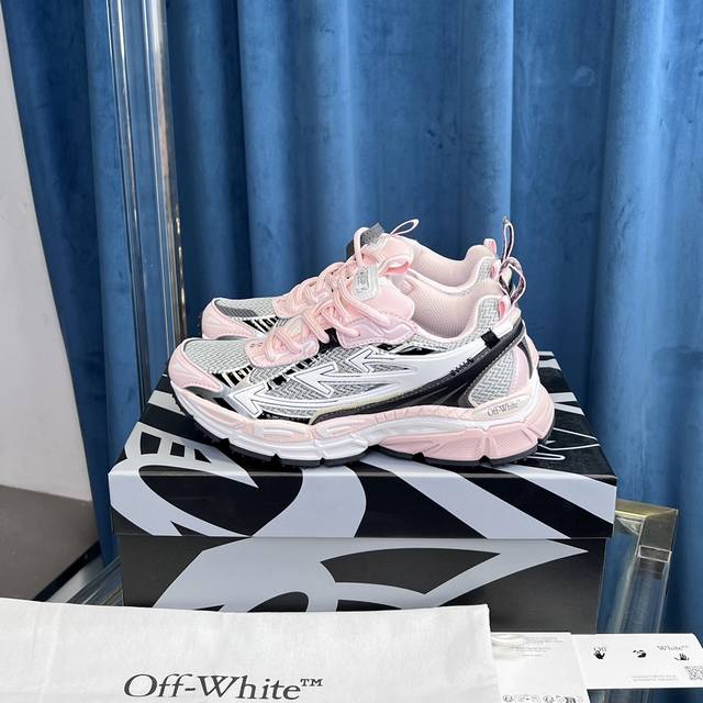 莞产顶级版本off-White C O Virgil Abloh 2024年ow最新款跑鞋 百分百原盒正确版 原楦原纸板数据开发 4层分离大底 鞋面采用3D立体