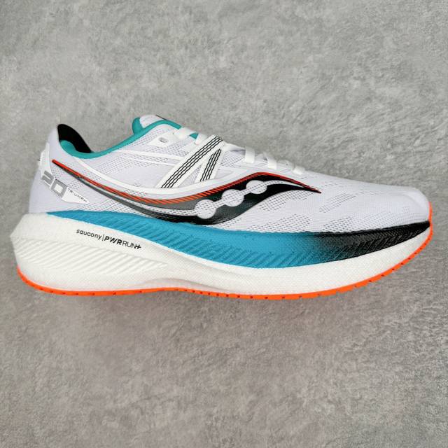 Sg纯原 Saucony Triumph 20 索康尼胜利20代旗舰级缓震型跑鞋 性能相比前几代再升级：鞋面采用全新升级的工学网设计 贴合脚部更透气 中底部分使